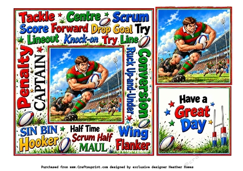 bright  rugby urban art 