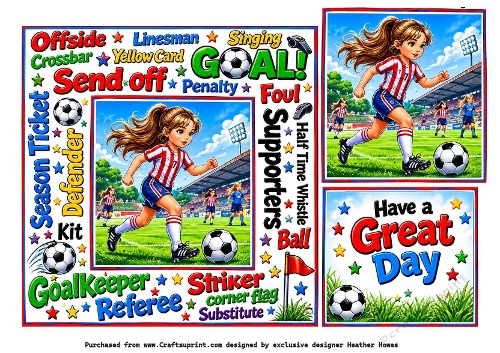 bright  girl football urban art 