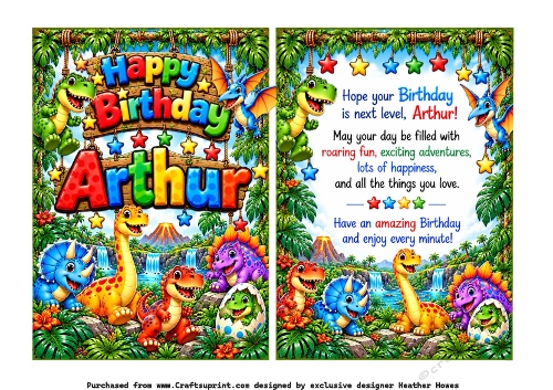 boys names birthday arthur dinosaurs