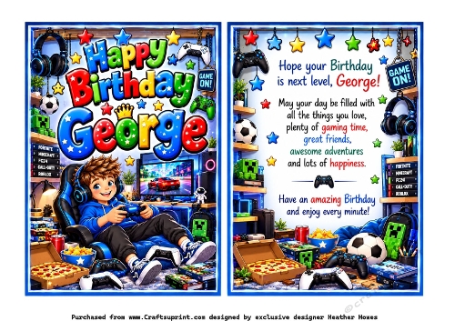 boys names birthday George gamer