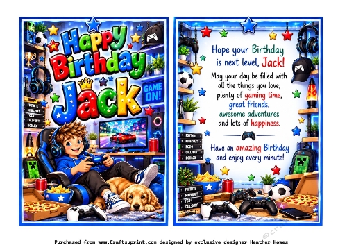 boys names birthday jack gamer