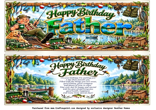 large DL father fishing birthday