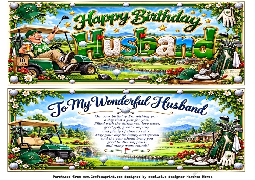 large DL husband golf birthday
