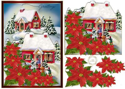More Poinsettias" No Writing on Roof"