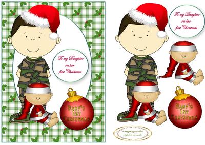 Army Dad Baby1st Christmas