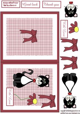 Quick Cat Pink Card Kit for Various Occasions