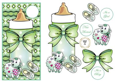 New Baby Bottle Green