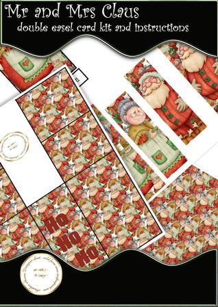 Double Easel Mr and Mrs Claus