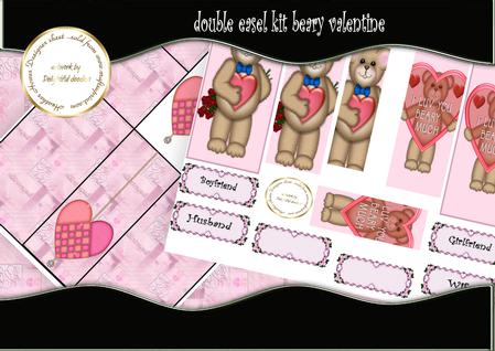 Double Easel Beary Valentine Kit