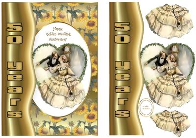 Vintage Golden Wedding Couple