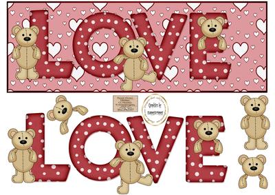 Polka Dot Love Bears