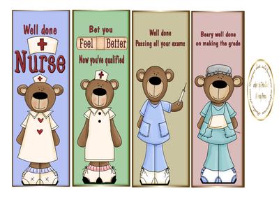 New Qualified Nurse Bookmarks/toppers