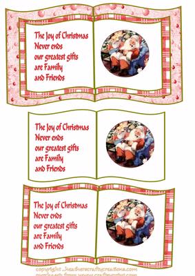 Santa and Verse Book Sheet