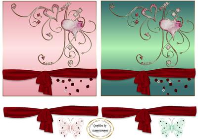 To Deliciously Romantic Card Fronts