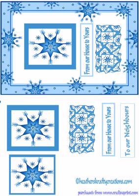 From Our House to Yours Card Front and Topper