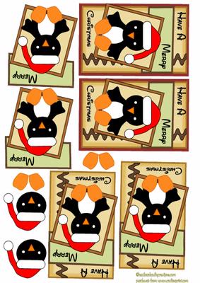 Christmas Penguin Toppers