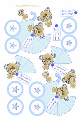 Blue Baby Prams Special Delivery