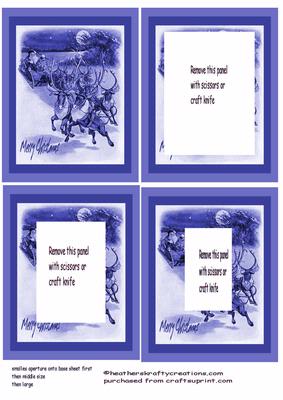 Blue Santa and Reindeer Tunnel Sheet