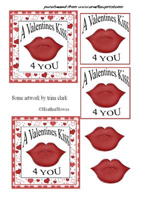 Valentine Kiss Toppers