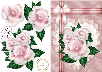 Painted Roses on Satin