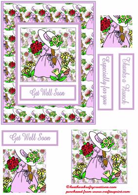 Flower Girl Card Front and Pyramid