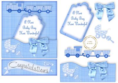 Trains and Bows Easel