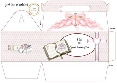 Gable Christening Gift Box Girl