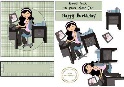 Computer Girl Birthday/newjob