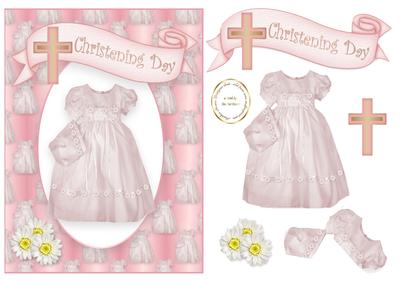 Girl Christening Gown and Bonnet