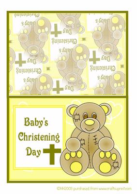 Baby Christening Bear