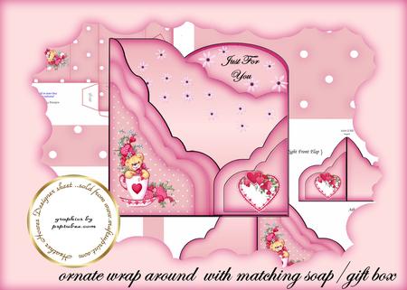 Ornate Wrap Around with Matching Soap/gift Box