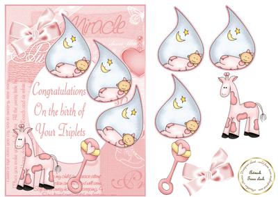 Triplets Girls Congratulations