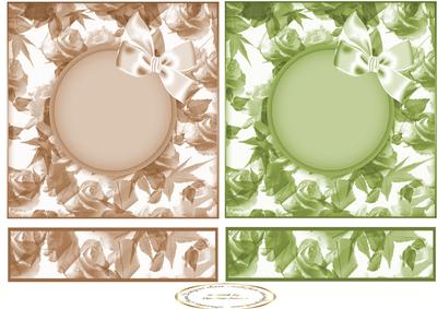 Blank Easel Card Fronts Autumn