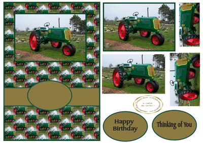 Green Vintage Tractor