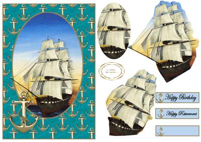 Sailing Into the Sunset Irregular Shaped Pyramid