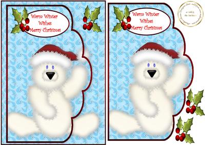 Scalloped Teddy Christmas