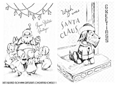 Snowman Dancing and Doggievintage Digi