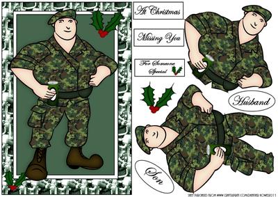 Christmas Army Geezer