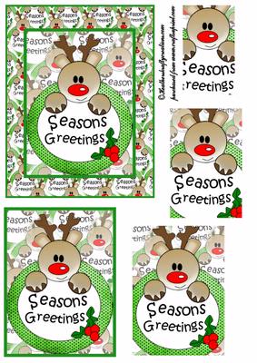 Seasons Greetings Reindeer