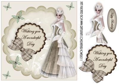 Elegant Scalloped Lady