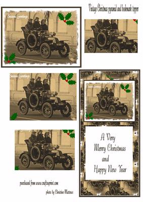 Vintage Car Christmas