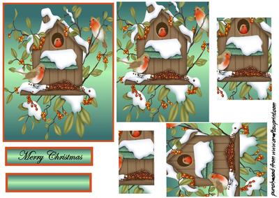 Birdhouse Christmas Pyramid
