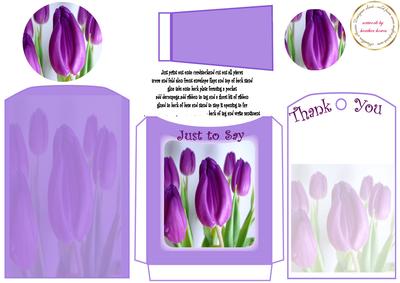 Thankyou Tulip Tag Pocket