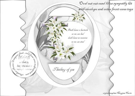 Oval Cut Out Easel Death Leaves a Heartache Kit