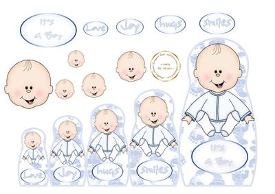 Matryoshka Shaped Folding Baby Boy