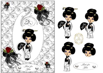 Oriental Swirls and Roses