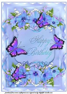 A4 Butterflies Flourish