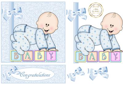 Baby Boy Blocks Easel