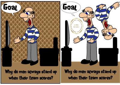 Why Do Men Stand Up Blue