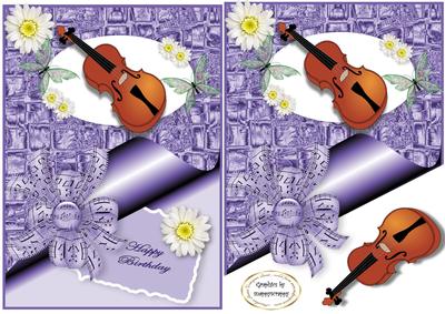 Satin Curled Daisies and Butterflies Music